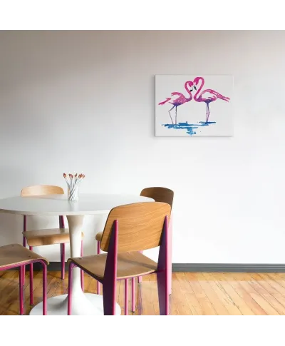 Flamingo Study - Obraz na płótnie