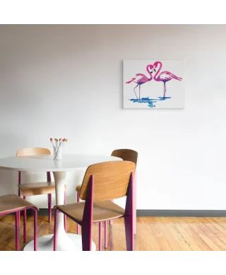 Flamingo Study - Obraz na płótnie