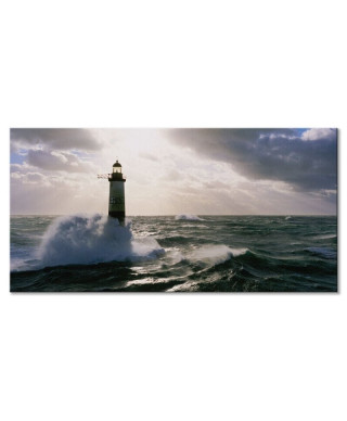 Obraz na płótnie - Latarnia Morska - Armen at Sunset - 100x50 cm