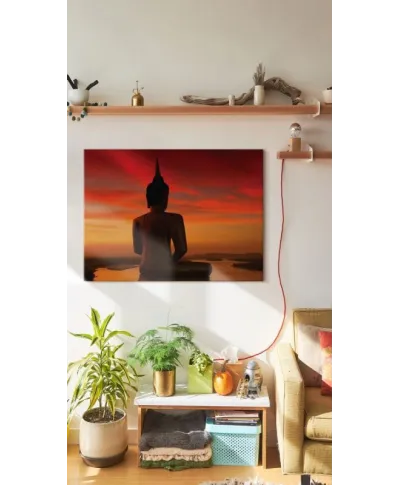 Stuart Miekle (Sun Setting over the Mekong) - Obraz na płótnie