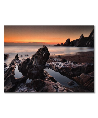 Westcombe Bay, Devon - Obraz na płótnie