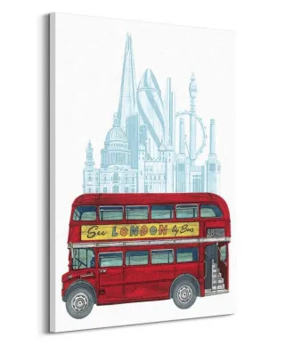 See London By Bus - Obraz na płótnie