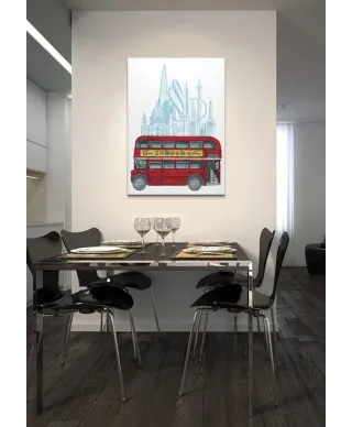 See London By Bus - Obraz na płótnie