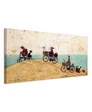 Obraz na ścianę - Electric Bike Ride - 100x50 cm