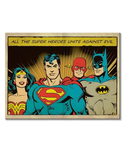 DC Comics (Unite Against Evil) - Obraz na płótnie