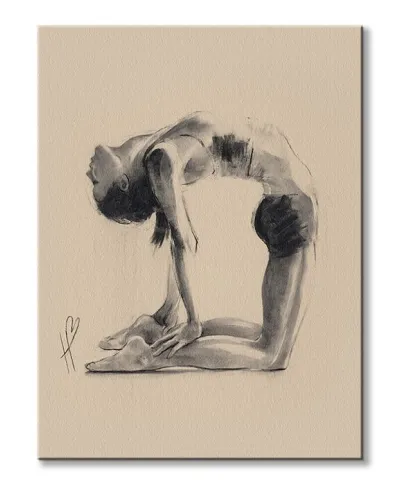 Obraz na płótnie - Camel Pose (Joga) - 60x80 cm