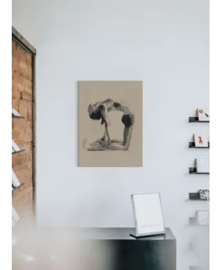 Obraz na płótnie - Camel Pose (Joga) - 60x80 cm