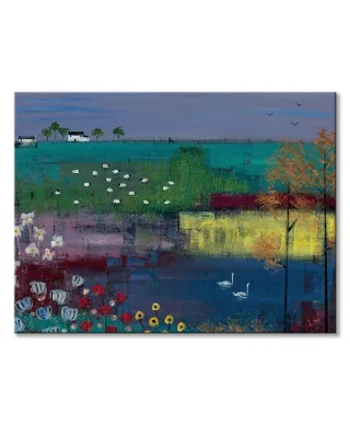 Swan Lake - Obraz na płótnie