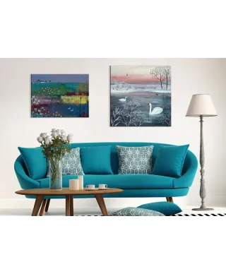 Swan Lake - Obraz na płótnie