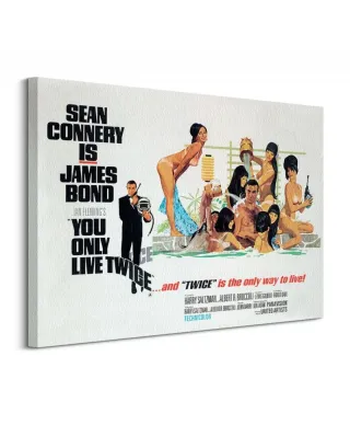 Obraz na płótnie - James Bond (You only live twice only way to live) - 80x60cm