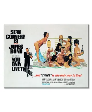 Obraz na płótnie - James Bond (You only live twice only way to live) - 80x60cm