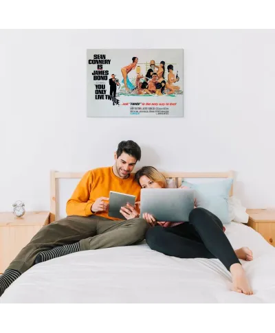 Obraz na płótnie - James Bond (You only live twice only way to live) - 80x60cm