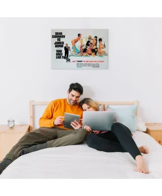 Obraz na płótnie - James Bond (You only live twice only way to live) - 80x60cm