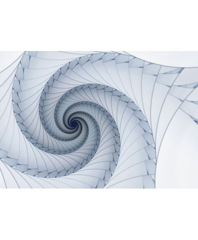 Fototapeta -  Niebieski spiralny fractal - 366x254cm