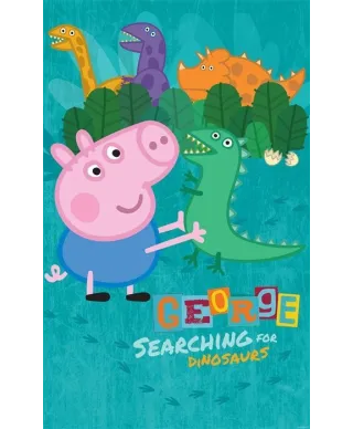 Fototapeta dla dzieci - Peppa Pig George - 3D - 244x152cm