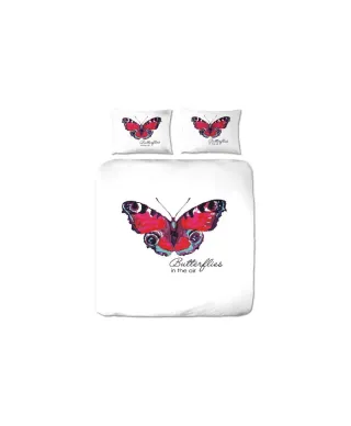 Pościel bawełniana -  Essara Butterfly - 200x220 cm