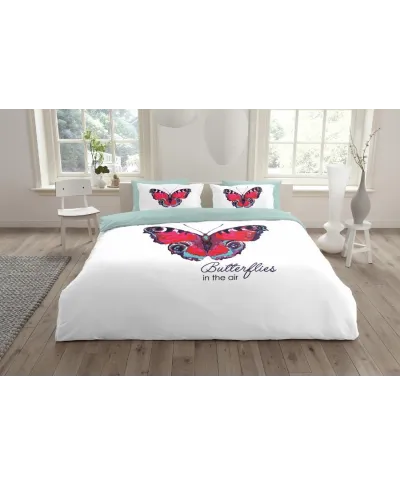 Pościel bawełniana -  Essara Butterfly - 200x220 cm