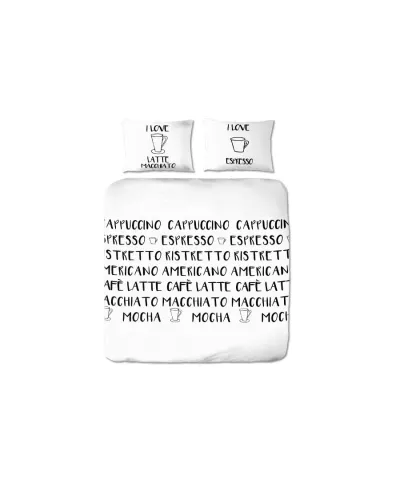 Pościel bawełniana -  ANEEZA Coffee Time - 200x220 cm