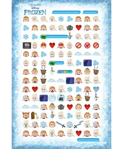 Frozen (Told by emojis) - plakat