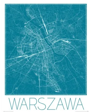Warszawa - Niebieska mapa