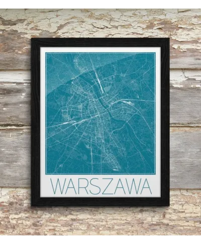 Warszawa - Niebieska mapa