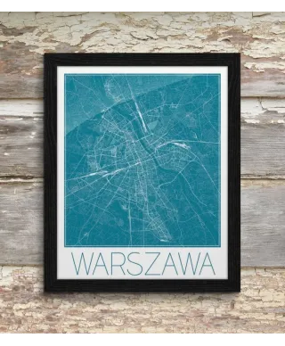 Warszawa - Niebieska mapa
