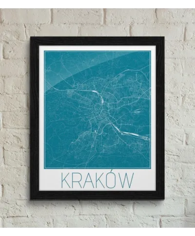 Kraków - Niebieska mapa