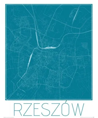 Rzeszów - Niebieska mapa
