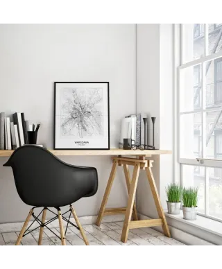 Gdańsk - Czarno-biała mapa