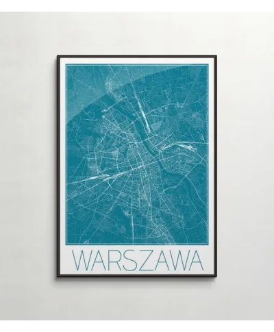 Warszawa - Niebieska mapa