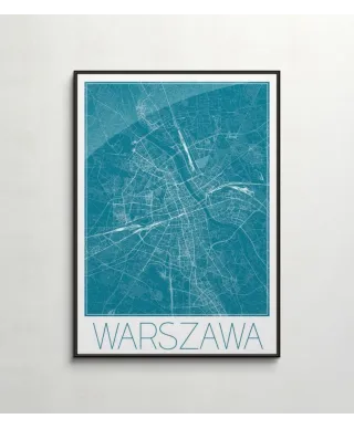 Warszawa - Niebieska mapa