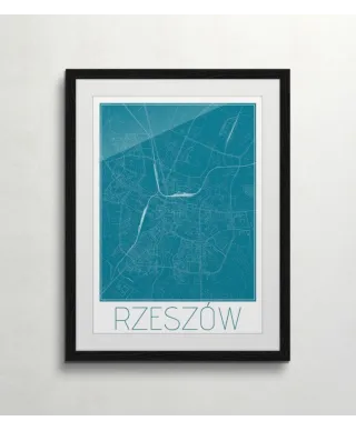 Rzeszów - Niebieska mapa