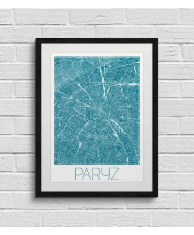 Paryż - Niebieska mapa