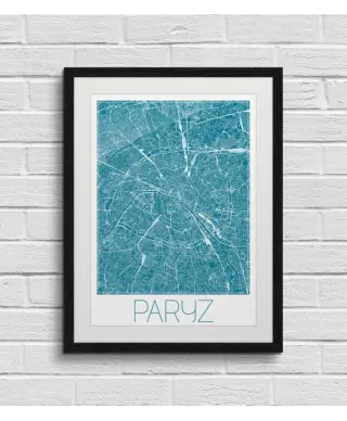 Paryż - Niebieska mapa