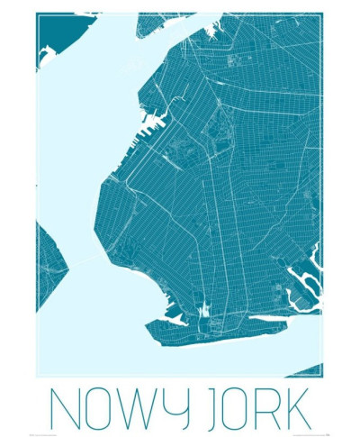 Nowy Jork - Niebieska mapa