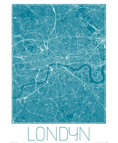 Londyn - Niebieska mapa