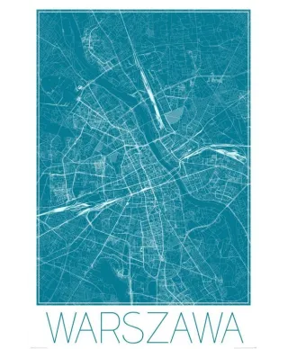 Warszawa - Niebieska mapa