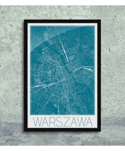 Warszawa - Niebieska mapa