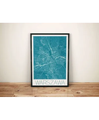 Warszawa - Niebieska mapa