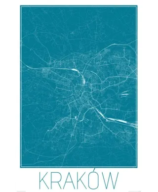Kraków - Niebieska mapa