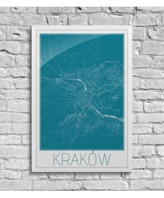 Kraków - Niebieska mapa