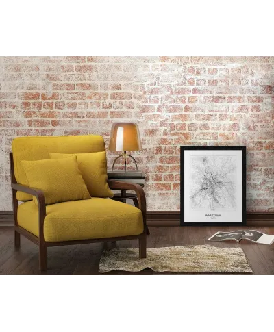 San Francisco - Czarno-biała mapa