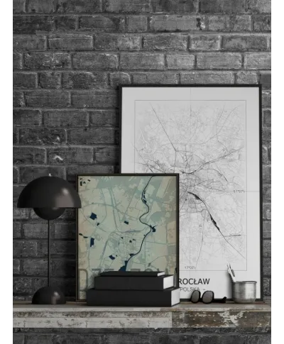 San Francisco - Czarno-biała mapa