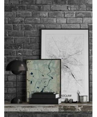 San Francisco - Czarno-biała mapa