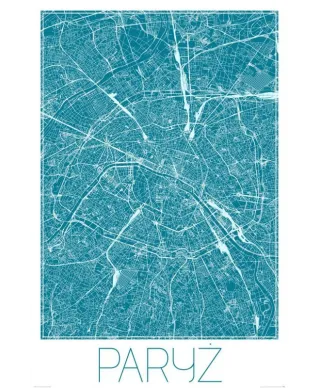 Paryż - Niebieska mapa