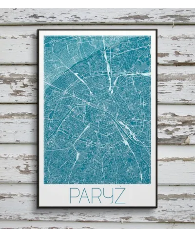 Paryż - Niebieska mapa