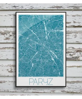 Paryż - Niebieska mapa