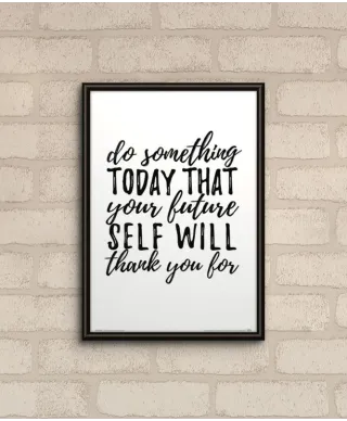 Plakat do salonu - Do Something Today - 21x29,7 cm
