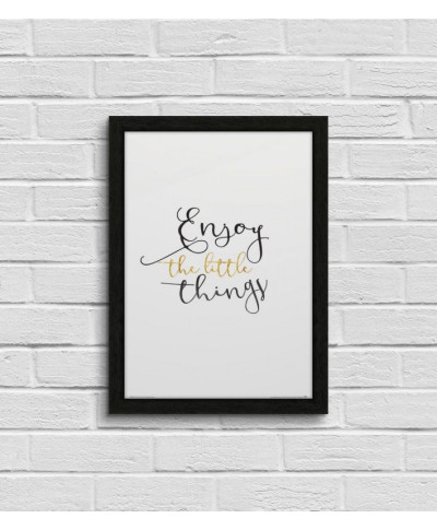 Plakat do sypialni - Enjoy The Little Things - 29,7x42 cm