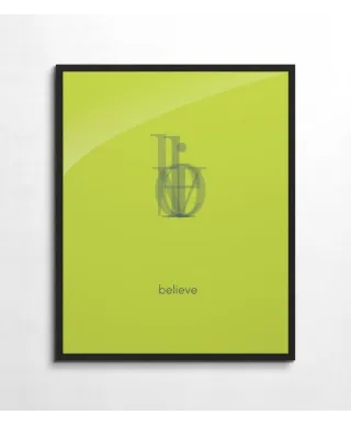 Plakat na ścianę - Believe - 40x50 cm